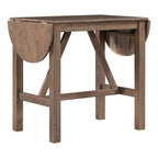 Table à manger en bois hauteur comptoir avec abattant